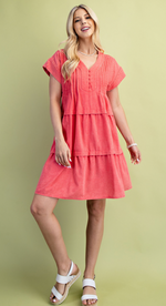 Gigio Tiered Linen Dress
