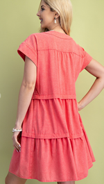 Gigio Tiered Linen Dress