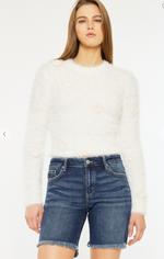 Kan Can Mid Rise Relaxed Denim Midi Shorts