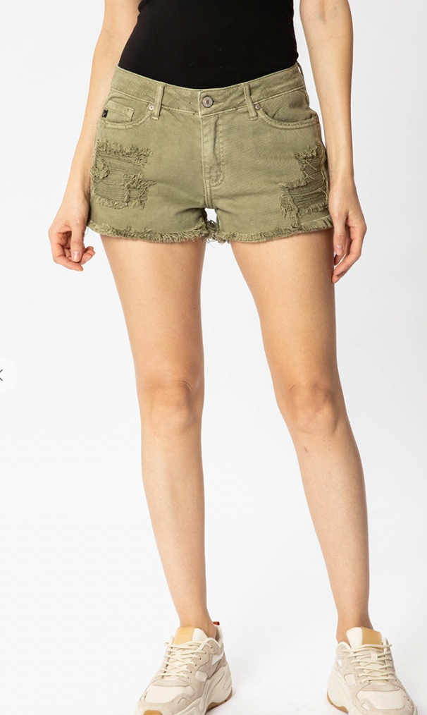 Kan Can Mid Rise Boyfriend Fit Shorts