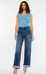Kan Can High Rise Wide Leg Jeans