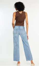 Kan Can Mid Rise Straight Leg Jeans