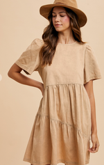 Annie Wear Flutter Sleeve Mini Dress