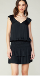 Current Air Tiered Pleat Skirt Mini Dress