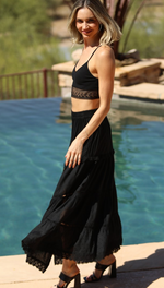 Angie Tiered Maxi Skirt