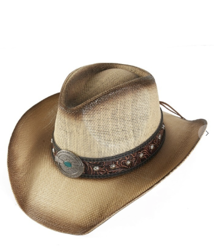 Western Concho Band Cowboy Hat