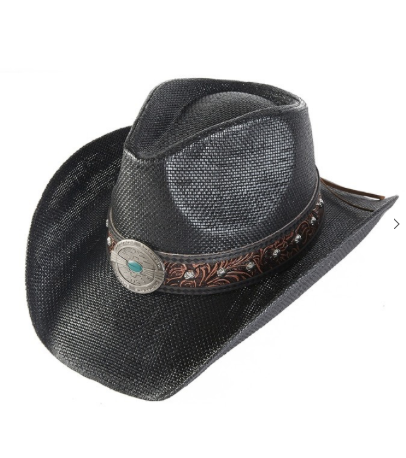 Western Concho Band Cowboy Hat