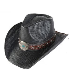 Western Concho Band Cowboy Hat