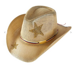 Western Glitter Star Decor Cowboy Hat