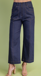 GiGiO Ankle Cropped Exposed ZipperPants