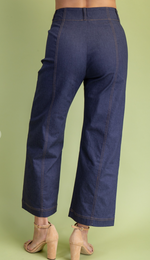 GiGiO Ankle Cropped Exposed ZipperPants