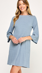 2 Hearts Stripe Shift Dress