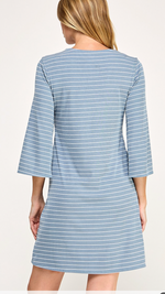2 Hearts Stripe Shift Dress