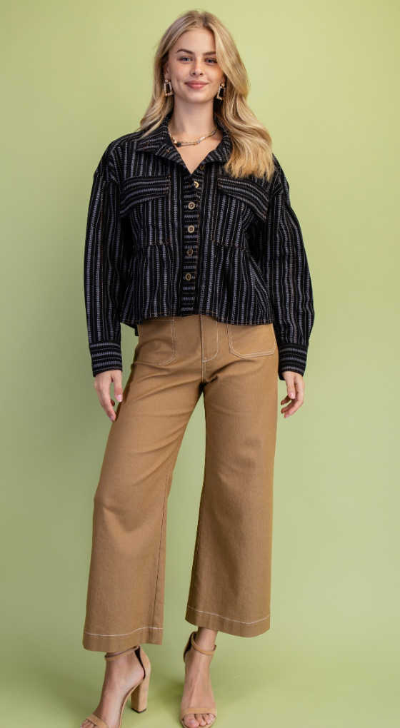 GiGiO Corduroy Babydoll Style Jacket