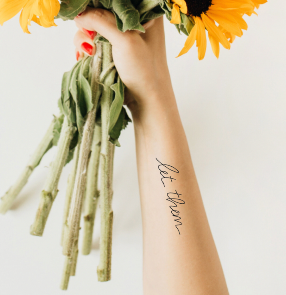 Words for a Season Temporary Tattoos