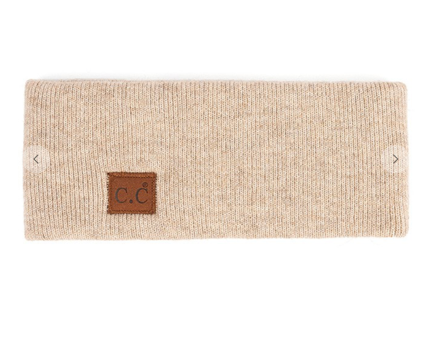 C.C Heather Knit Plain Headwrap