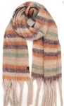 C.C Horizontal Multi Color Stripe Woven Scarf