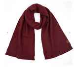 C.C Exclusive Diagonal Stripes Criss Cross Pattern Scarf