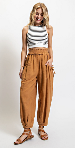 Gigio Voluminous Relaxed Fit Pant with Side Pockets