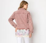 Origami Denim Jacket with Sparkly Detail