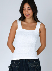 Nikibiki Lace Textured Square Top