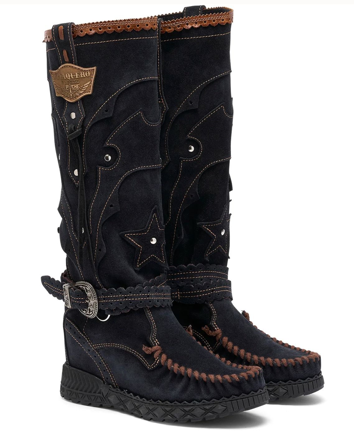 El Vaquero Italy Nyla Silverstone Carbon Boots