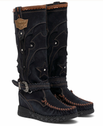 El Vaquero Italy Nyla Silverstone Carbon Boots