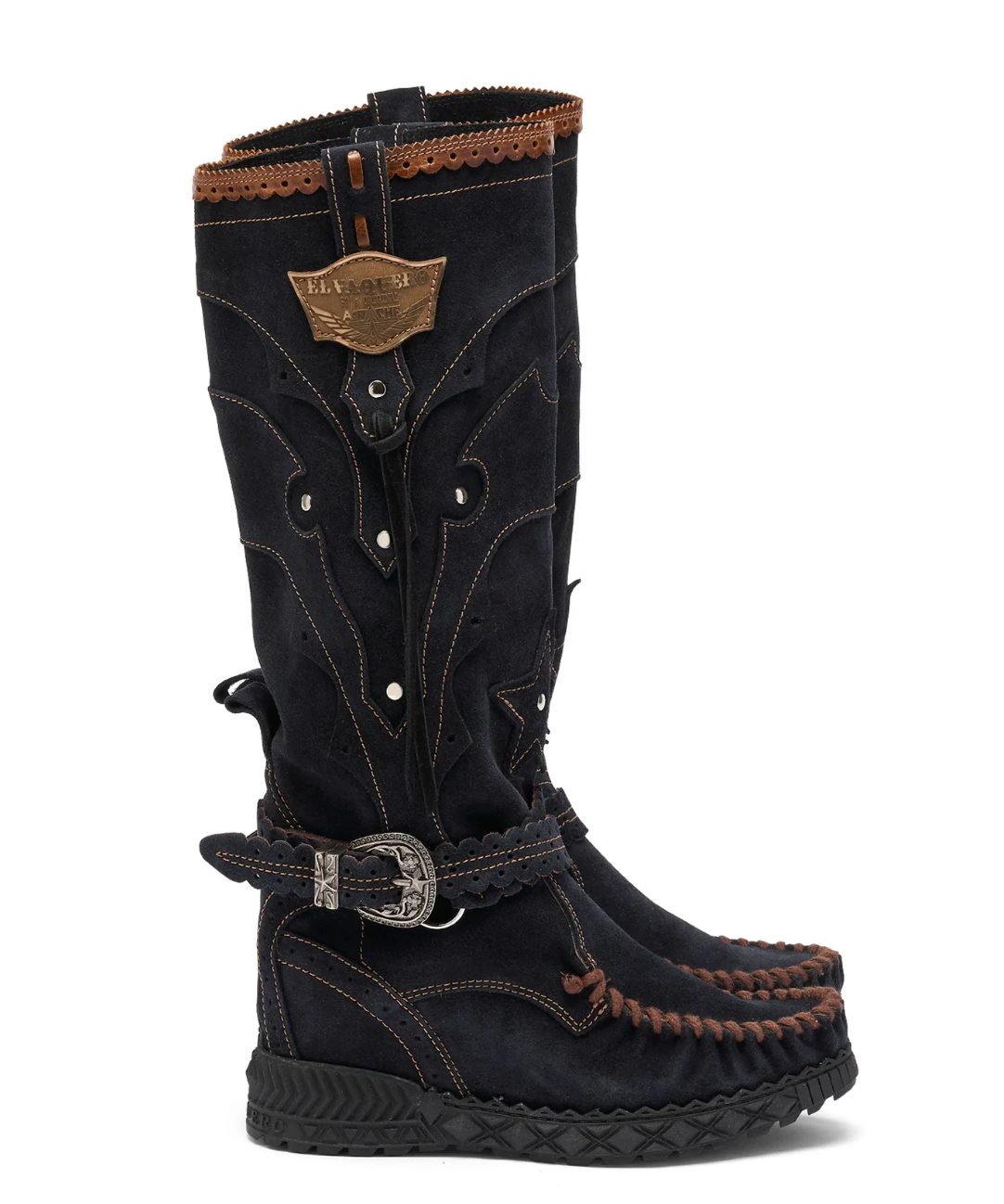 El Vaquero Italy Nyla Silverstone Carbon Boots