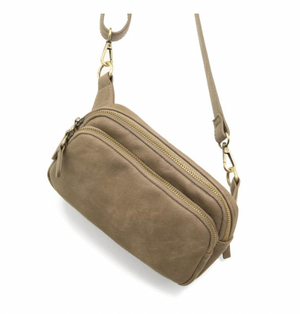 Joy Susan Kylie Double Zip Sling/Belt Bag
