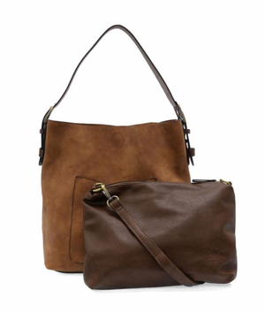 Joy Susan Hobo Faux Suede Handbag
