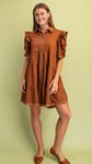 GiGiO Linen Button Up Shirt Dress