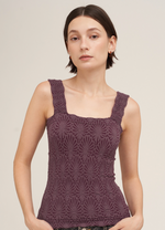 Nikibiki Lace Textured Square Top
