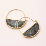Scout Stone Prism Hoop Earrings