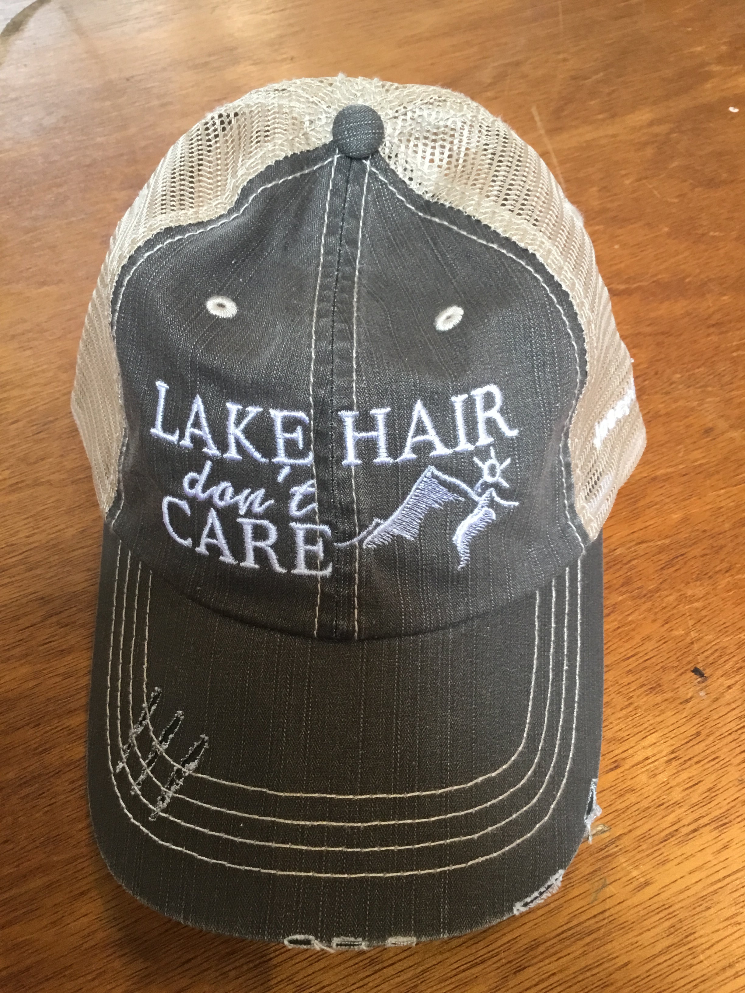 Lake Hair Distressed Hat Assorted Colors