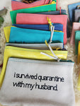 Upcycled Leather Large Accessory Pouch