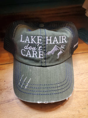 Lake Hair Distressed Hat Assorted Colors