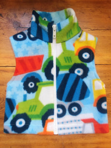 Wolfe Fleece Baby Vest 0-6 Months - tempting-teal-boutique