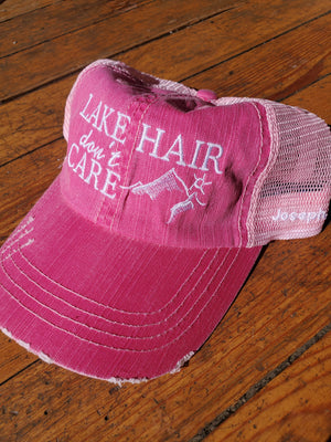 Lake Hair Distressed Hat Assorted Colors