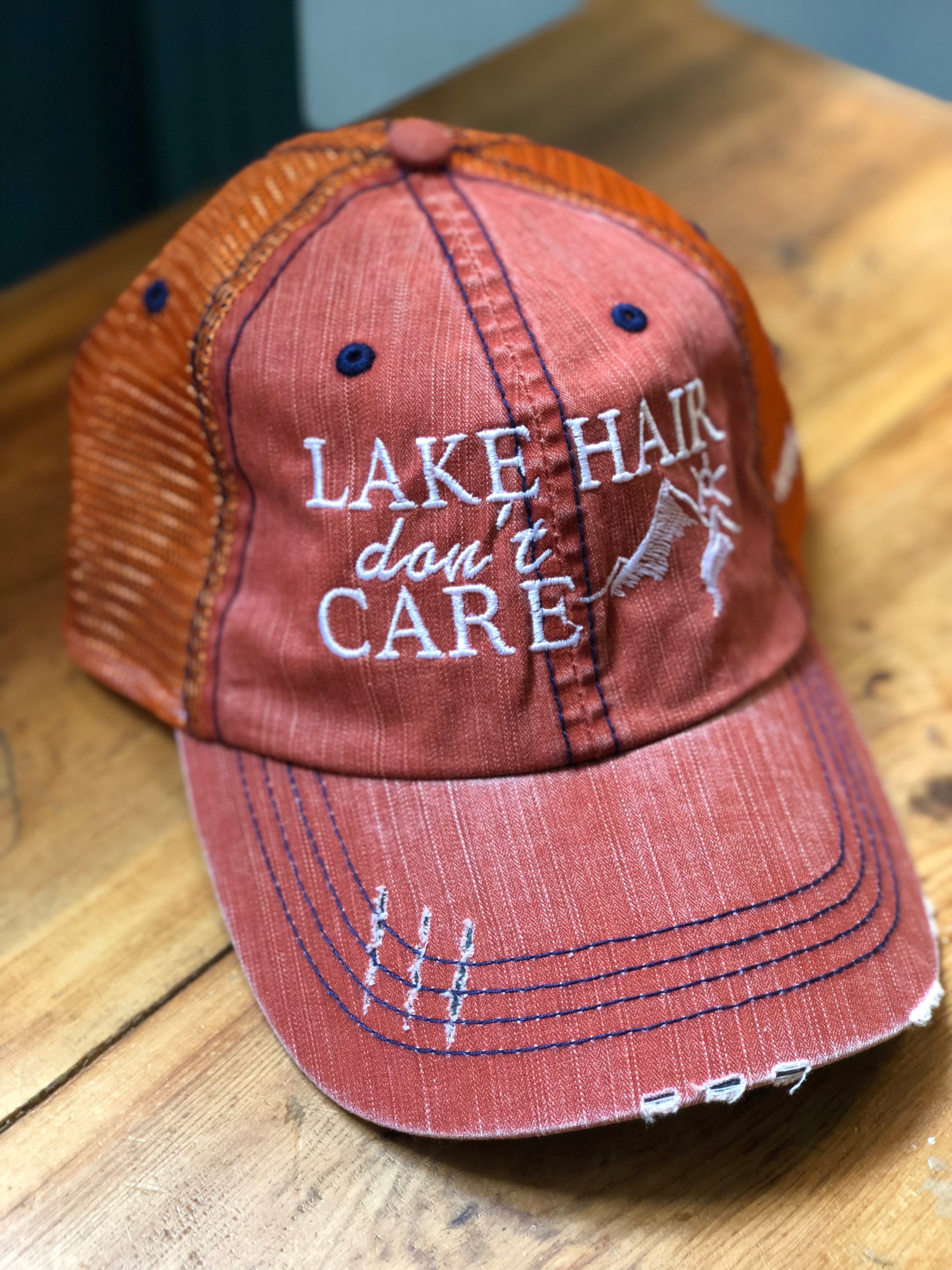 Lake Hair Distressed Trucker Hat $24 - tempting-teal-boutique