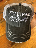 Trail Hair Don't Care Distressed Baseball Hat