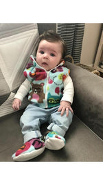 Wolfe Fleece Baby Vest 6-12 Months - tempting-teal-boutique