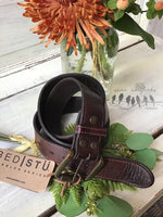 Bed Stu Meander Belt in Teak Rustic